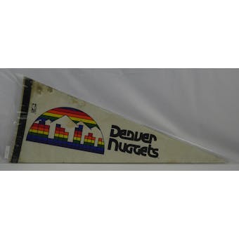 Vintage 1980s-90s Denver Nuggets NBA Pennant (Reed Buy)