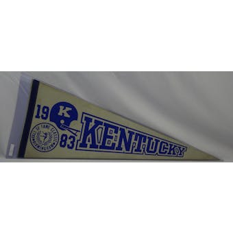 Vintage 1983 University of Kentucky Wildcats NCAA Hall of Fame Classic Pennant (Reed Buy)