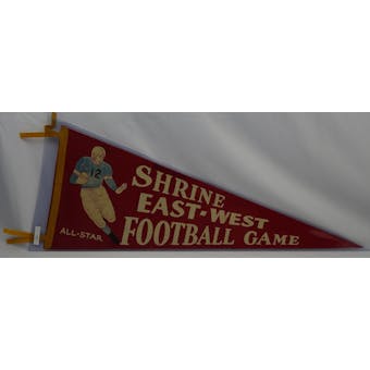 Vintage Shrine East West Football Game All Star Pennant (Reed Buy)