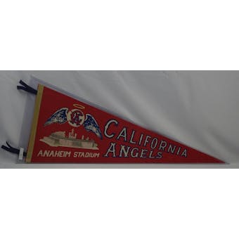 Vintage 1960s California Angels MLB Anaheim Stadium Pennant (Reed Buy)