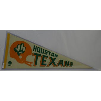 Vintage 1970s Houston Texans WFL Pennant (Reed Buy)
