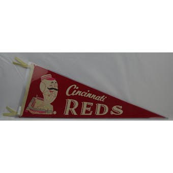 Vintage 1950s-60 Cincinnati Reds MLB Crosley Field Pennant (Reed Buy)