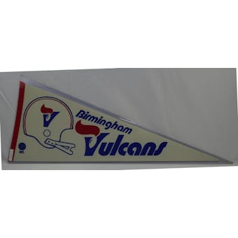 Vintage 1970s Birmingham Vulcans WFL Pennant (missing tip) (Reed Buy)