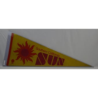 Vintage 1970s Southern California Sun WFL Pennant (Reed Buy)