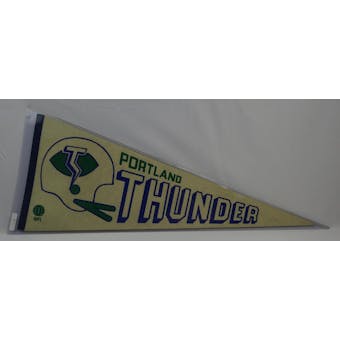 Vintage 1970s Portland Thunder WFL Pennant (Reed Buy)