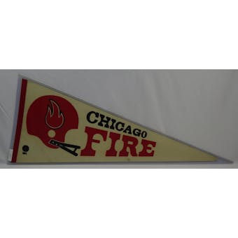 Vintage 1970s Chicago Fire WFL Pennant (Reed Buy)