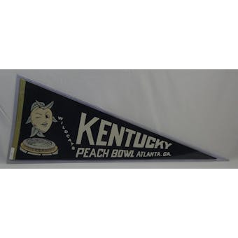 Vintage 1976 Peach Bowl Kentucky Wildcats NCAA Pennant (Reed Buy)