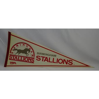 Vintage 1982 Birmingham Stallions USFL Pennant (Reed Buy)