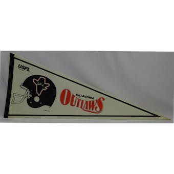 Vintage 1982 Oklahoma Outlaws USFL Pennant (Reed Buy)