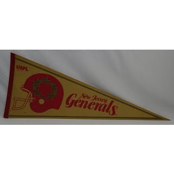 Vintage 1982 New Jersey Generals USFL Pennant (Reed Buy)