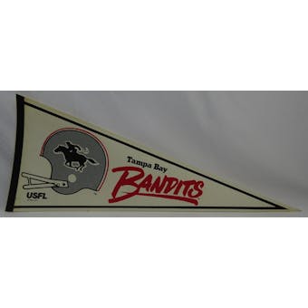 Vintage 1982 Tampa Bay Bandits USFL Pennant (Reed Buy)