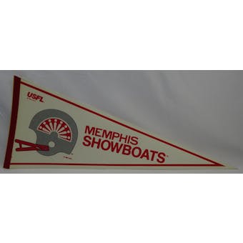 Vintage 1982 Memphis Showboats USFL Pennant (Reed Buy)
