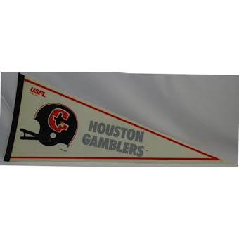 Vintage 1982 Houston Gamblers USFL Pennant (Reed Buy)