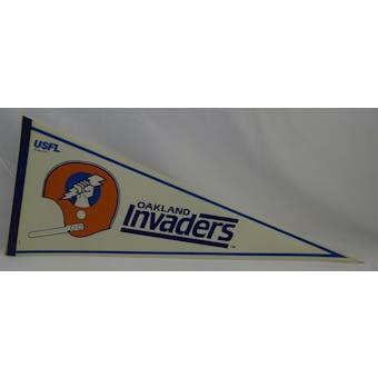 Vintage 1982 Oakland Invaders USFL Pennant (Reed Buy)