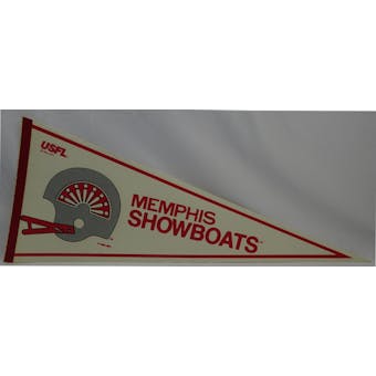 Vintage 1982 Memphis Showboats USFL Pennant (Reed Buy)