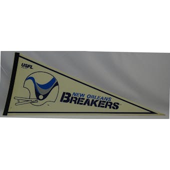 Vintage 1982 New Orleans Breakers USFL Pennant (Reed Buy)
