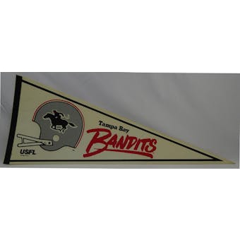 Vintage 1982 Tampa Bay Bandits USFL Pennant (Reed Buy)