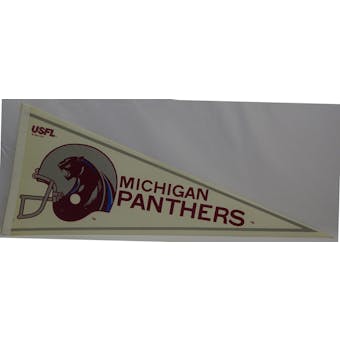Vintage 1982 Michigan Panthers USFL Pennant (Reed Buy)