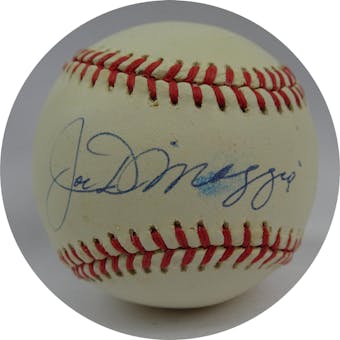 Joe DiMaggio Autographed AL Brown Baseball XX07594 (Reed Buy)