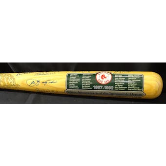 Multi-Signed Red Sox Silver Anniversary of the Impossible Dream Auto Cooperstown Bat JSA XX07666 (Reed Buy)