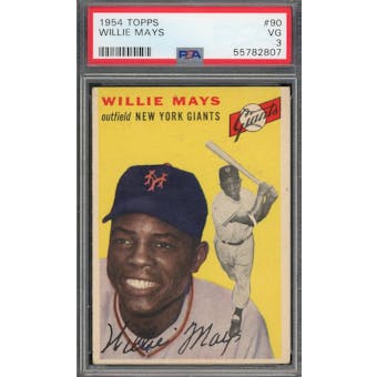 1954 Topps #90 Willie Mays PSA 3 *2807 (Reed Buy)