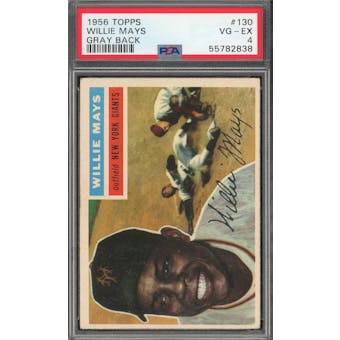1956 Topps #130 Willie Mays GB PSA 4 *2838 (Reed Buy)