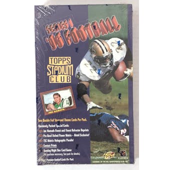 1996 Stadium Club Series 1 Football Retail Box (Reed Buy)