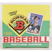 1989 Bowman Baseball Jumbo Box (Reed Buy)