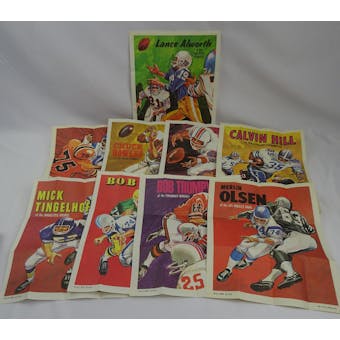 1970 Topps Poster Inserts Football Complete Set (24) EX (Reed Buy)