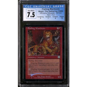 Magic the Gathering Mercadian Masques FOIL Flailing Manticore CGC 7.5 LIGHTLY PLAYED (LP)
