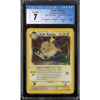 Pokemon Team Rocket Dark Raichu 83/82 CGC 7.5