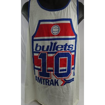 Wes Unseld/Phil Chenier Autographed Washington Bullets Manute Bol Shirt JSA RR92472 (Reed Buy)