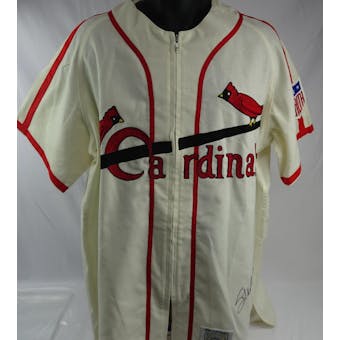 Stan Musial Autographed Mitchell & Ness St. Louis Cardinals Throwback Jersey JSA RR92458 (Reed Buy)
