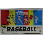 2015 Topps Heritage Baseball Hobby Box (Reed Buy)