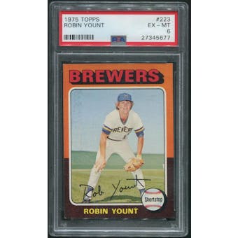 1975 Topps Baseball #223 Robin Yount Rookie PSA 6 (EX-MT)