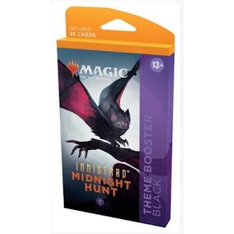 Magic The Gathering Innistrad: Midnight Hunt Theme Booster Pack - BLACK