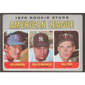 1970 Topps Baseball #702 Bob Johnson Signed in Person Auto