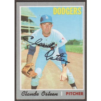1970 Topps Baseball #260 Claude Osteen Signed in Person Auto