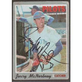 1970 Topps Baseball #158 Jerry McNertney Signed in Person Auto