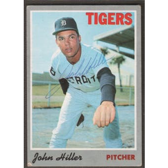 1970 Topps Baseball #12 John Hiller Signed in Person Auto