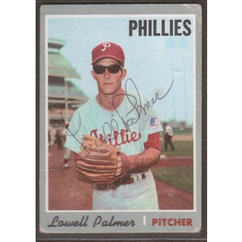 1970 Topps Baseball #252 Lowell Palmer Signed in Person Auto