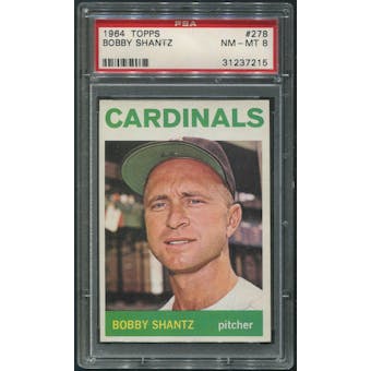 1964 Topps Baseball #278 Bobby Shantz PSA 8 (NM-MT)