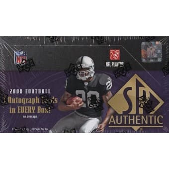 2008 Upper Deck SP Authentic Football Hobby Box
