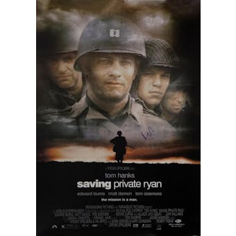 Saving Private Ryan 27x40 Matt Damon Beckett Autograph Movie Poster
