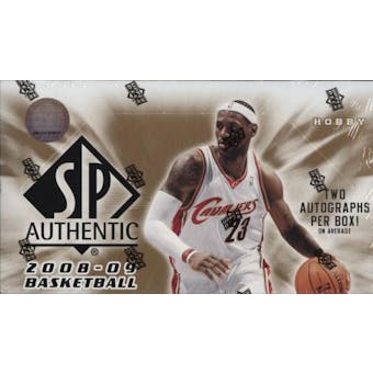 2008/09 Upper Deck SP Authentic Basketball Hobby Box