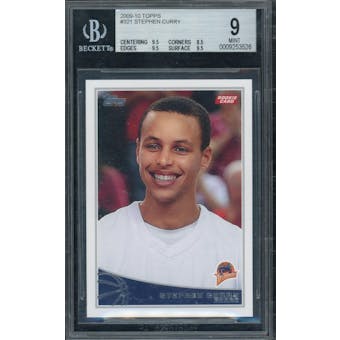 2009/10 Topps Stephen Curry #321 BGS 9
