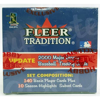 2000 Fleer Tradition Update Baseball Factory Set (Reed Buy)