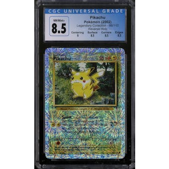 Pokemon Legendary Collection Reverse Holo Pikachu 86/110 CGC 8.5