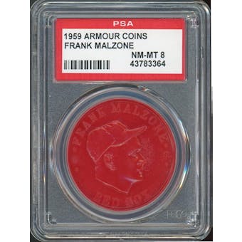 1959 Armour Coins Frank Malzone Red PSA 8 *3364 (Reed Buy)