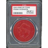 1959 Armour Coins Frank Robinson Red PSA 8 *3366 (Reed Buy)
